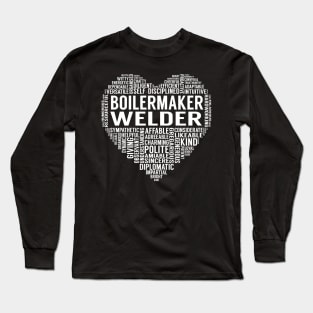 Boilermaker Welder Heart Long Sleeve T-Shirt